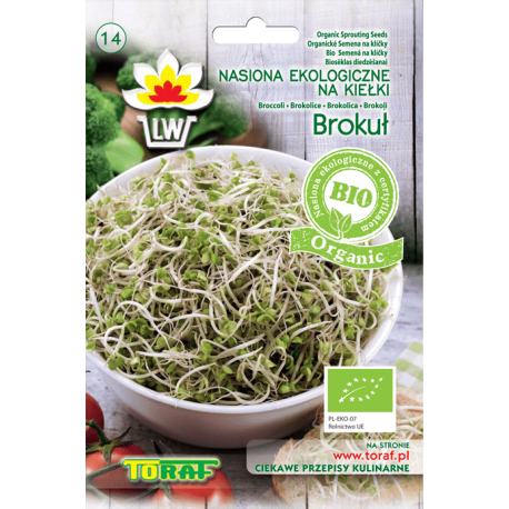 BIO Organic Brokuł nasiona na kiełki 10g TORAF
