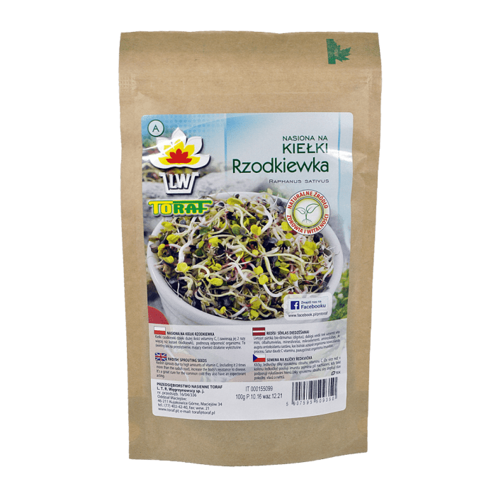 RZODKIEWKA nasiona na kiełki 500g TORAF