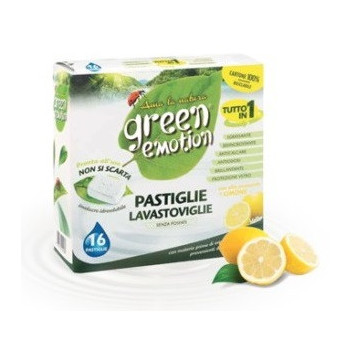 Green Emotion – ekologiczne tabletki do zmywarki cytrynowe 16 szt.