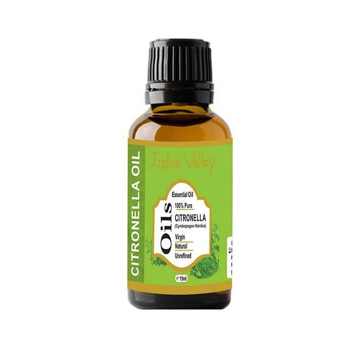 Olejek eteryczny cytronellowy 15 ml – Indus Valley | naturalny