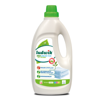 Ludwik Ekologiczny płyn do prania 1 l – białe i kolorowe tkaniny, EU Ecolabel