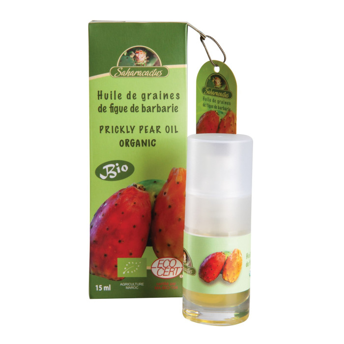 Bio olej z opuncji figowej 15 ml – tłoczony na zimno, certyfikat Ecocert