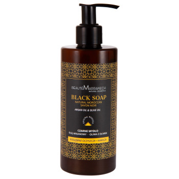 Czarne mydło w płynie z olejem arganowym – Beaute Marrakech 250 ml