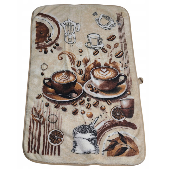 Ręcznik kuchenny 40x60 cm – kawa latte art, cappuccino, bawełna/poliester