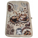 Ręcznik kuchenny 40x60 cm – kawa latte art, cappuccino, bawełna/poliester