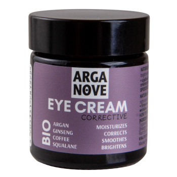 Nawilżająco-korygujący krem pod oczy BIO Argan Żeń-szeń Kawa 30 ml Arganove
