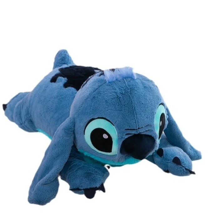 Stitch granatowy maskotka z kocem 100x160 cm z mikrofibry