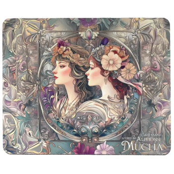 Podkładka pod mysz komputerową Alfons Mucha CARMANI 19,5x24,5 cm