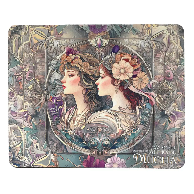 Podkładka pod mysz komputerową Alfons Mucha CARMANI 19,5x24,5 cm