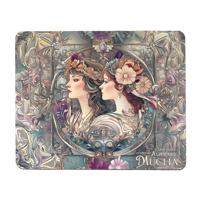 Podkładka pod mysz komputerową Alfons Mucha CARMANI 19,5x24,5 cm