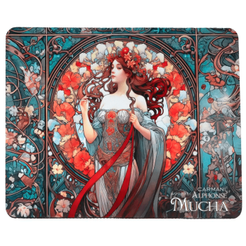 Podkładka pod mysz komputerową A. Mucha Poppy (Maki) CARMANI 19,5x24,5 cm