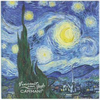 Podkładka szklana Vincent van Gogh Gwiaździsta noc CARMANI 11,5x11,5 cm