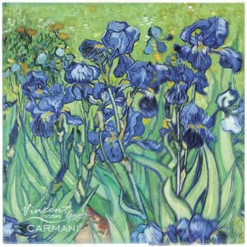 Podkładka szklana Vincent van Gogh Irysy CARMANI 11,5x11,5 cm