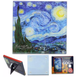 Podkładka szklana Vincent van Gogh Gwiaździsta noc CARMANI 10,5x10,5 cm