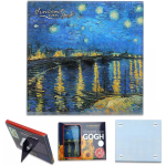 Podkładka szklana Vincent van Gogh Gwiaździsta noc nad Rodanem CARMANI 10,5x10,5 cm