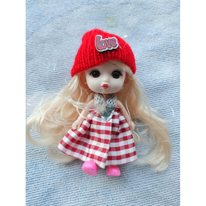Breloczek laleczka LOVE – czerwona sukienka, 14 cm Breloczek laleczka LOVE – czerwona sukienka, 14 cm
