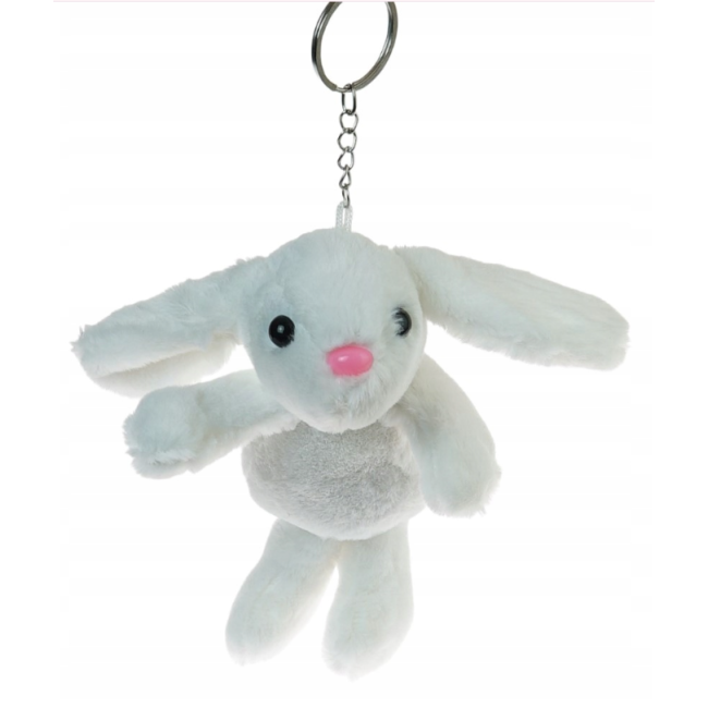 Brelok królik – pluszowa maskotka, słodki zajączek 16 cm
