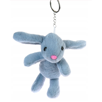 Brelok królik szary – pluszowa maskotka, słodki zajączek 16 cm