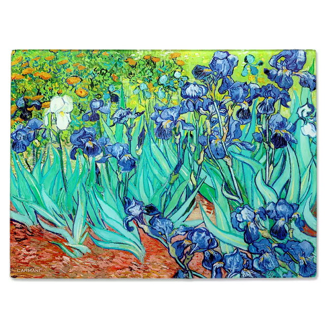Deska szklana Van Gogh – Irysy 40x30 cm CARMANI