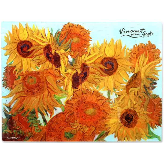 Deska szklana Słoneczniki Van Gogh 40×30 cm – CARMANI