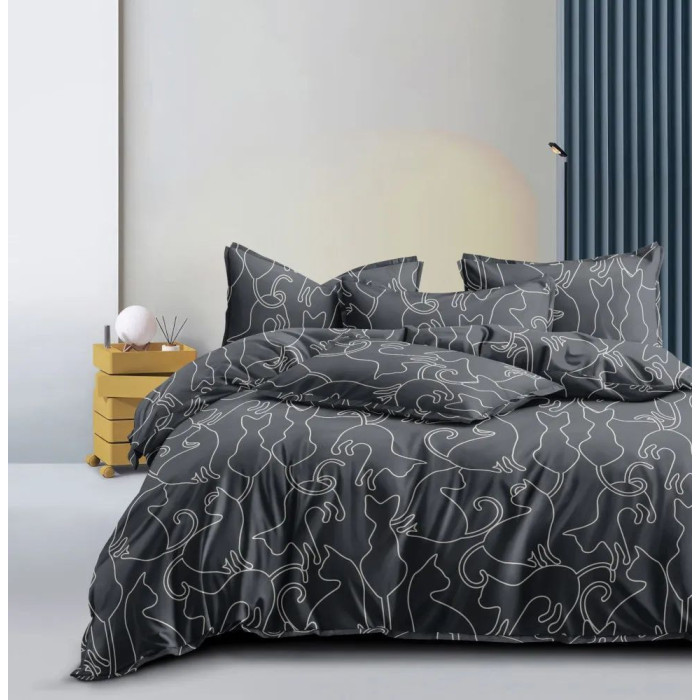 Pościel 3D Koty 160x200 cm – satyna bawełniana Antonio