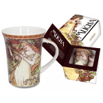 Kubek Alfons Mucha Wiosna CARMANI – porcelana artystyczna 350 ml