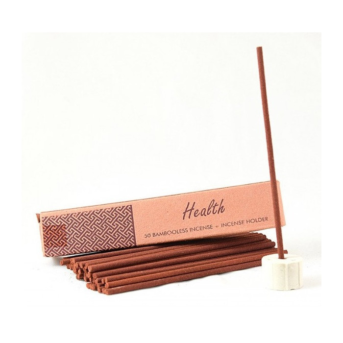 Kadzidełka HEALTH Song of India 50 szt. – naturalne, bezbambusowe + stojak