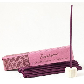 Kadzidełka SWEETNESS 50 szt. + podstawka | Song of India – lawenda