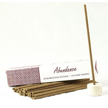 Kadzidełka ABUNDANCE 50 szt. + stojak – Song of India | Jaśmin & cytryny