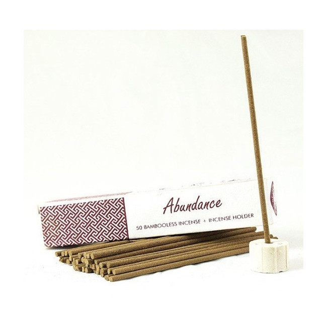 Kadzidełka ABUNDANCE 50 szt. + stojak – Song of India | Jaśmin & cytryny