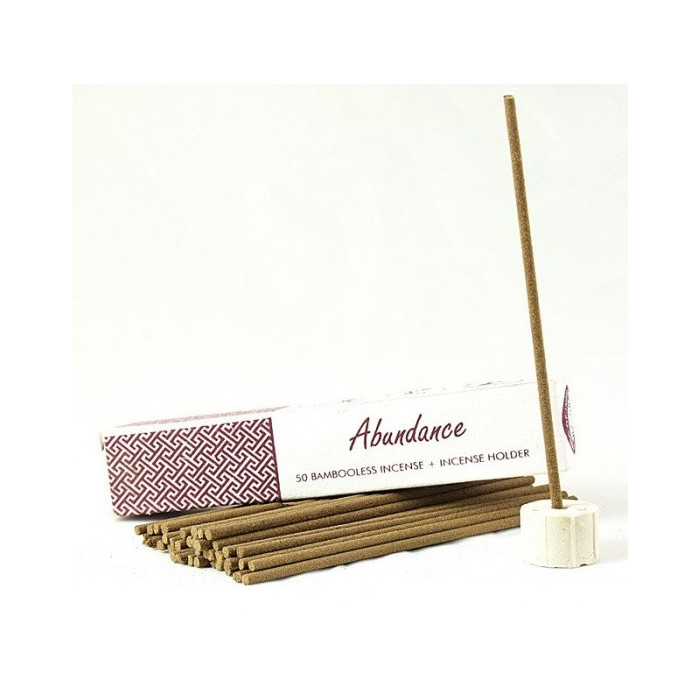 Kadzidełka ABUNDANCE 50 szt. + stojak – Song of India | Jaśmin & cytryny