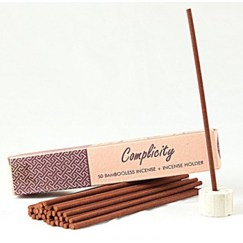 Kadzidełka COMPLICITY 50 szt. – bezbambusowe, naturalne | Song of India