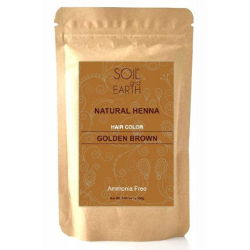 Naturalna Henna Złocisty Brąz 100 g – Soil & Earth