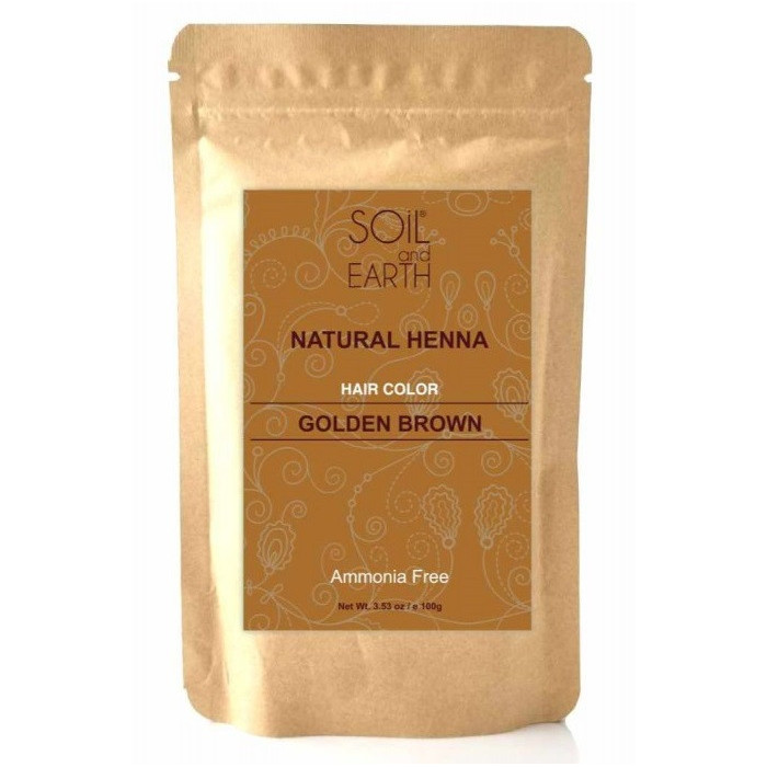 Naturalna Henna Złocisty Brąz 100 g – Soil & Earth
