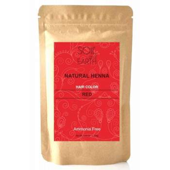 Naturalna Henna Indyjska Czerwona 100 g – Soil & Earth