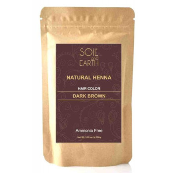 Henna Indyjska Ciemny Brąz 100 g – Soil & Earth