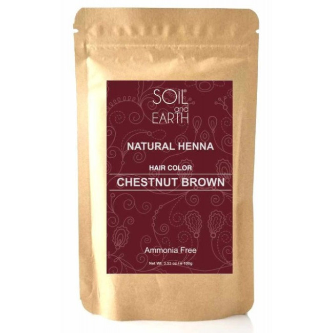 Henna Indyjska Orzechowy Brąz 100 g – Soil & Earth