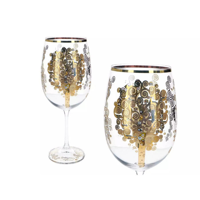 Kieliszek do wina Gustav Klimt Drzewo Życia 640 ml | CARMANI
