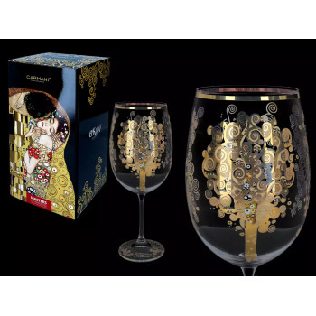 Kieliszek do wina Gustav Klimt Drzewo Życia 640 ml | CARMANI 2