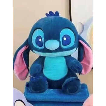 Stitch granatowy maskotka z kocem 100x160 cm z mikrofibry