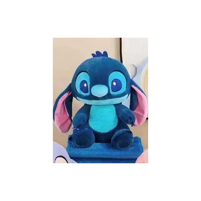 Stitch granatowy maskotka z kocem 100x160 cm z mikrofibry