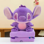 Stitch granatowy maskotka z kocem 100x160 cm z mikrofibry