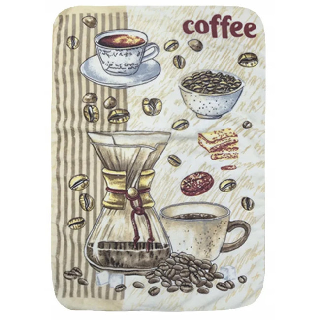 Ręcznik kuchenny „Poranny Drip” 40×60 – motyw kawy, drip, ziarenka