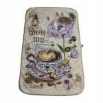Ręcznik kuchenny Cappuccino & Flowers 40×60 – motyw kawowy i kwiaty