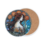 Jesienna Bogini w Stylu Alfonsa Muchy – podkładka Carmani 10,8 cm