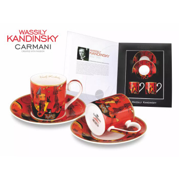 Filiżanki espresso Kandinsky 100 ml – zestaw 2 szt. Carmani