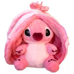 Maskotka Pink Stitch & Scrump 25 cm – pluszak w różowym jajku