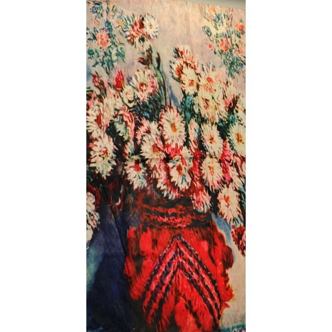 Szal Monet „Wazon z chryzantemami” | Bruno Rossi