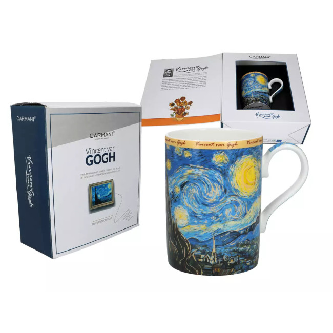 Kubek Van Gogh Gwiaździsta Noc 380 ml | CARMANI