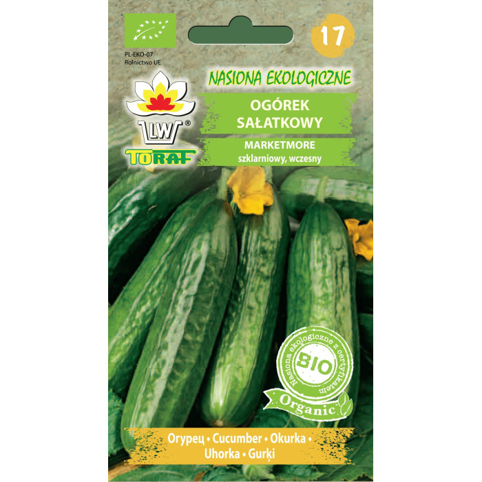 BIO Ogórek Marketmore – ekologiczne nasiona sałatkowe Toraf